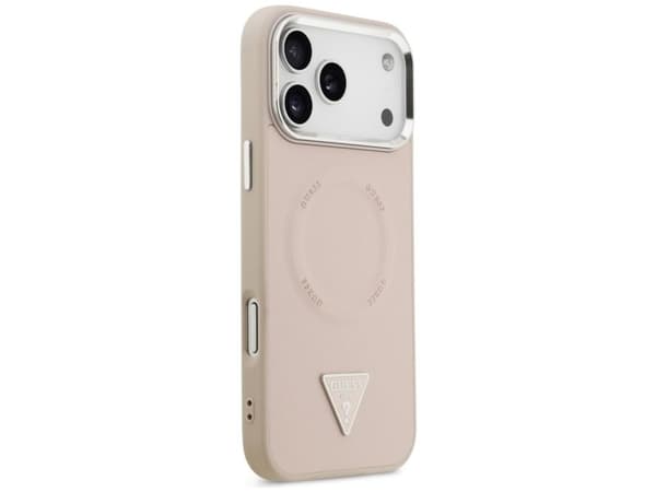 Guess Triangle Logo MagSafe-deksel til iPhone 17 Pro – rosa