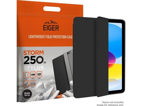 Eiger Storm Stylus 250m Case iPad 10.9 (2022) musta