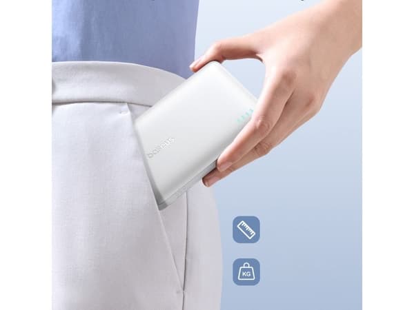 Baseus EnerFill FP21 10000 mAh 22.5W USB-A USB-C balta