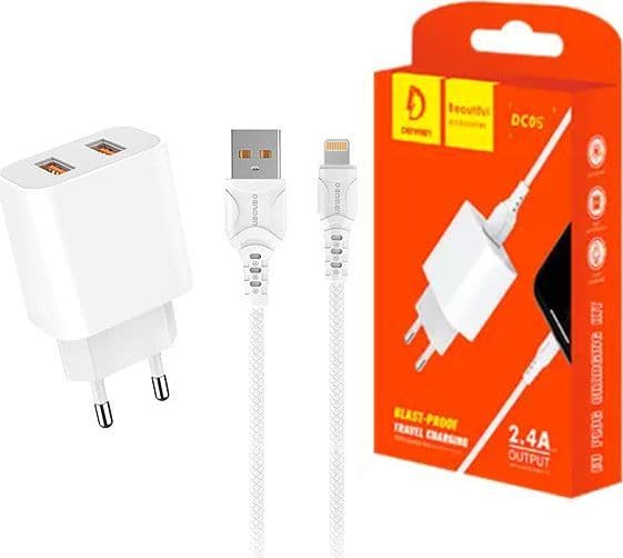 Denmen DC05 laddare 2x USB-A 2,4 A (29975)