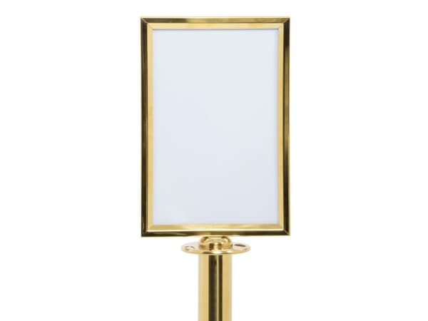 Securit® Classic Gold topskilt A4 rustfrit stål