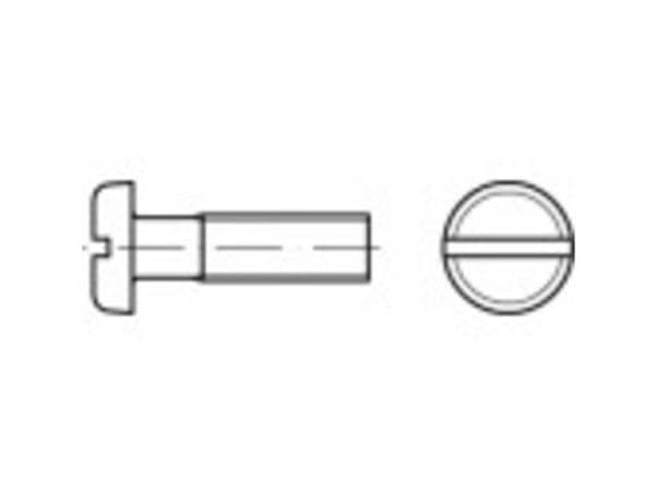 Toolcraft 104546, Skru, Stål, Universell, Flat, Zink, M6