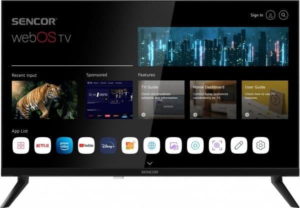Sencor 24" SMART TV webOS LG DVB-T/T2/C/S/S2 BT5