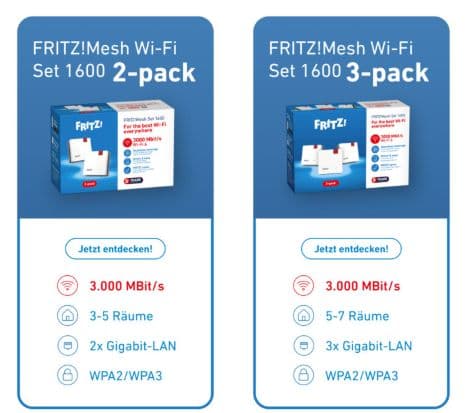 FRITZ!Mesh Set 1600 2-pack Edition International