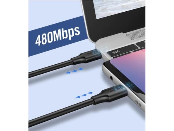 Ugreen 6957303859979, USB C, USB C, USB 2.0, 0,48 Gbit/s, Sort