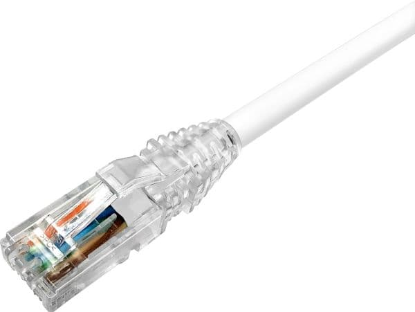 NETCONNECT patchkabel Kat 6 U/UTP, 1,5 m, hvit med LSZH-kappe