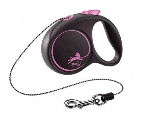 Flexi Automatic koppel Black Design XS-sladd, 3 m, rosa