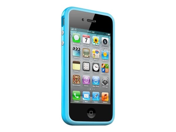 Apple iPhone 4 Bumper - Eske for mobiltelefon - plastikk - blå