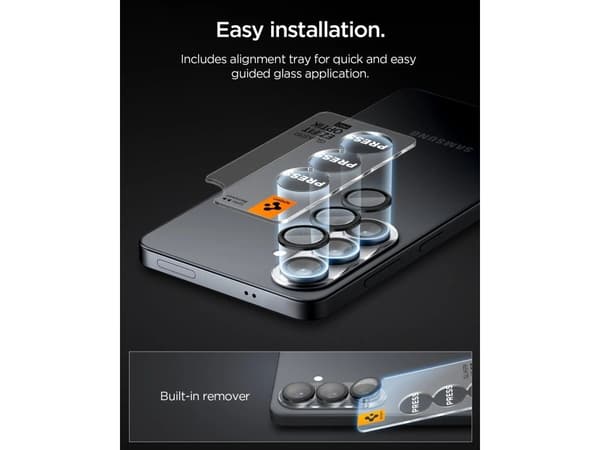 Spigen GLAS.tR EZ Fit Optik Pro HD Galaxy S26 Camera Lens Protector [2 Pack]