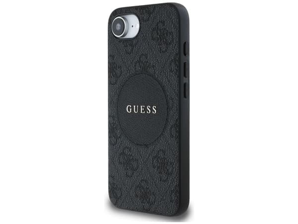 Case Guess 4G Circle Classic Logo        MagSafe for iPhone 16e black