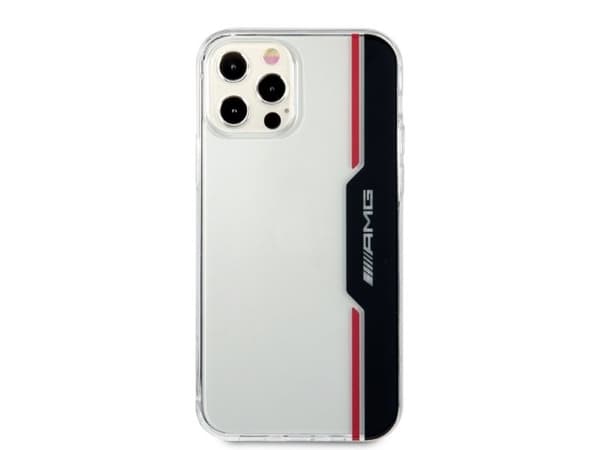 AMG Electroplate vertikalt deksel for iPhone 12 / iPhone 12 Pro - transparent