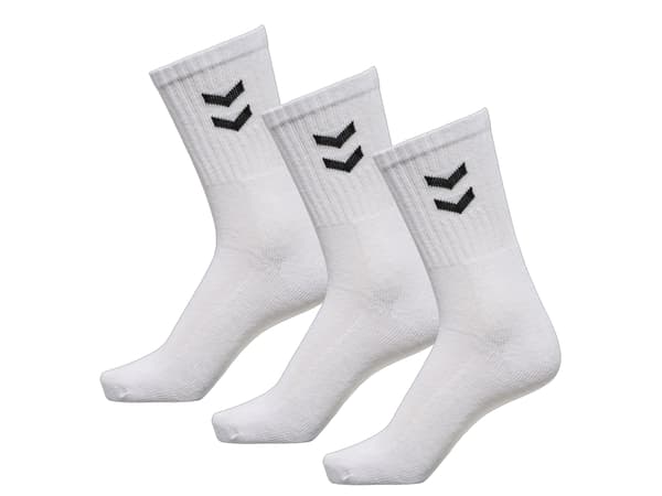Hummel 022030 Basic strumpor 3-pack 9001 vit storlek 12 / 41-45