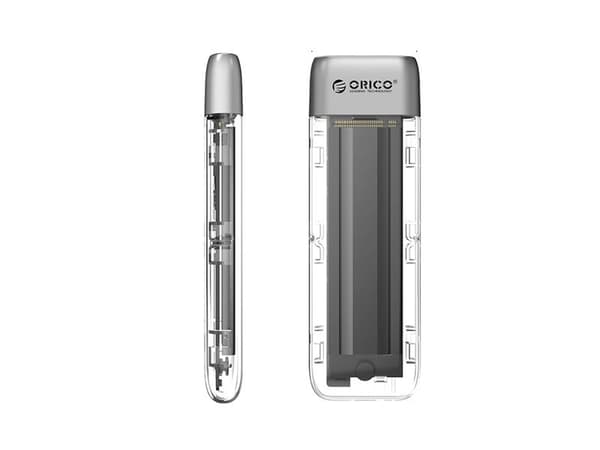 M.2 NVME USB-C 3.2 10Gbps -asematasku - harmaa