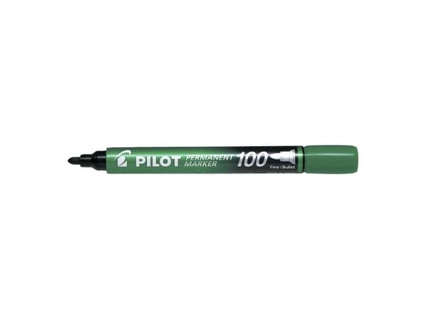 Pilot Permanent Marker 100, Grønn, 1 mm, 4,5 mm