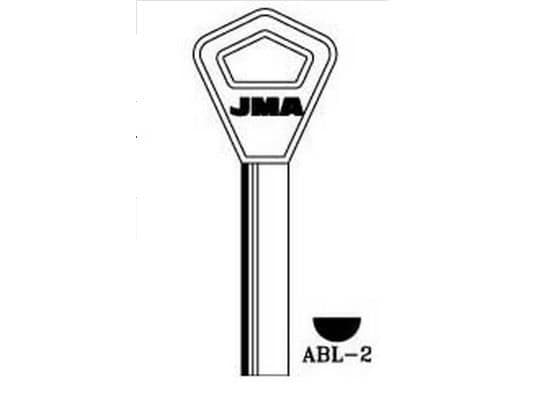 Jma Blank Key S12aby(Abl-2) Abloy