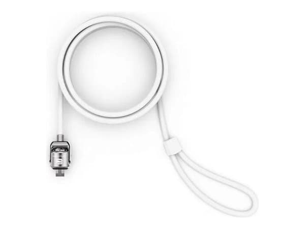 Compulocks T-bar Security Keyed Cable Lock - Lås för säkerhetskabel - vit - 1.83 m - för Compulocks iPad 10.2-inch; Maclocks Rise Freedom Enclosed ...