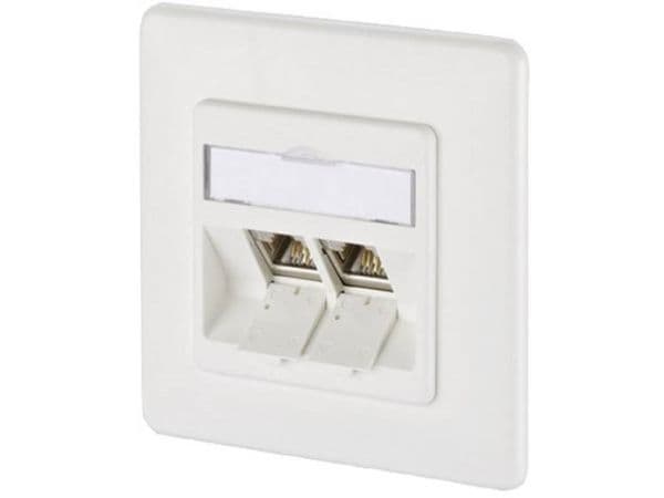 METZ CONNECT E-DAT modul 2-port UP Cat.6A reinweiß