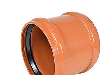 Wavin 250 mm PVC-kloakskydemuffe