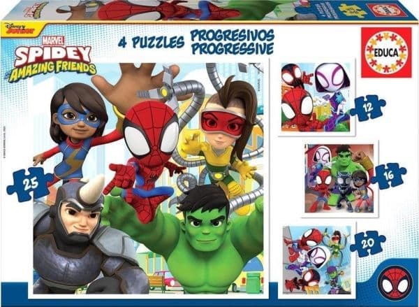 Educa Spidey & Amazing Friends Progres. 12-16-20-25