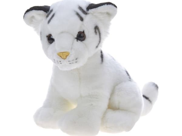 Hvit tiger kosedyr 20 cm