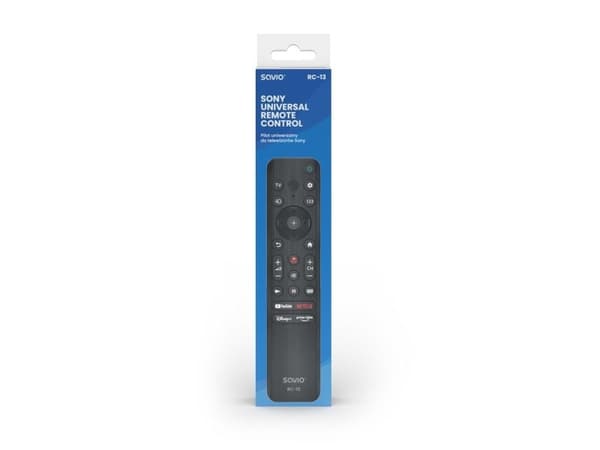 Savio RC-13, TV, IR Kabelfri, Trykknapper, Sort