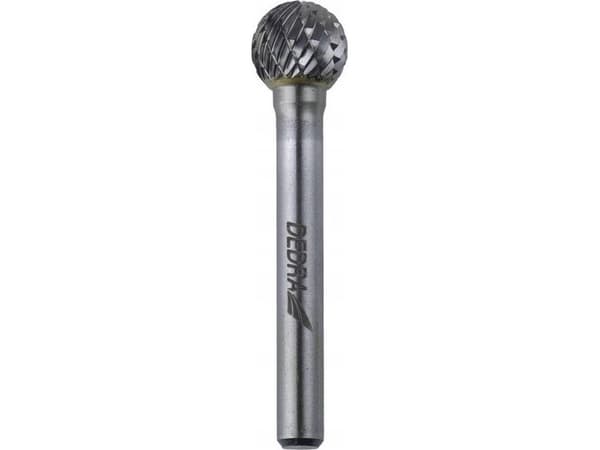 Dedra fräs med stift/kula D12x10mm, skaft 6mm
