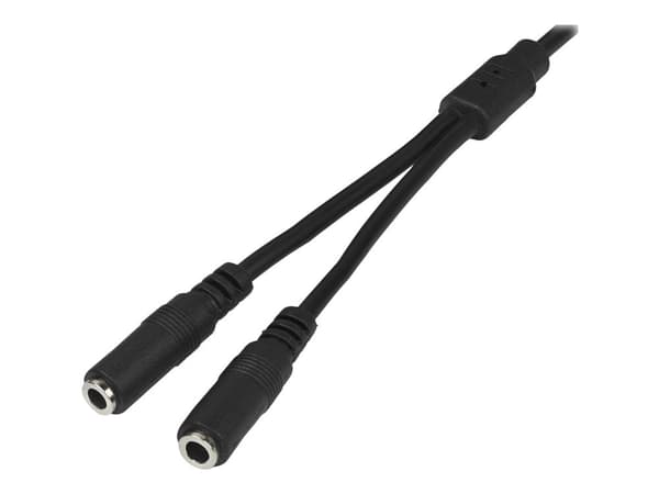 StarTech.com MUY1MFFS, 3.5mm, Uros, 2x3.5mm, Naaras, 0,2 m, musta