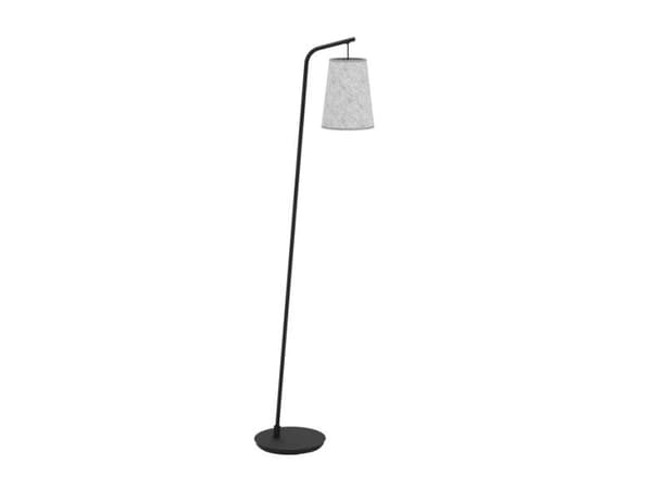 EGLO ALSAGER gulvlampe E27 svart/grå