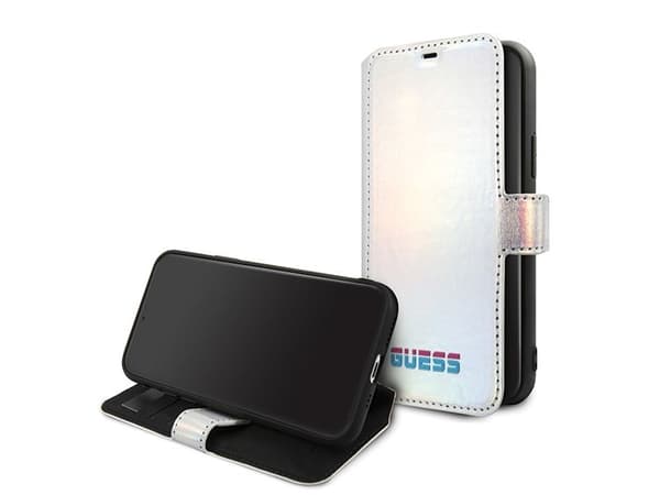 Guess GUFLBKN65BLD iPhone 11 Pro Max srebrny/silver book Iridescent