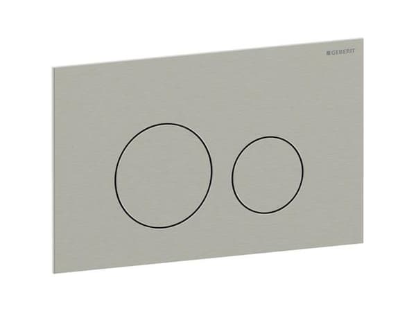 Manöverplatta Sigma40 nickel rund dubbel