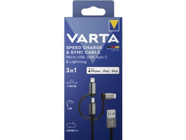 Varta 57937 101 111, Innendørs, Lightning, USB