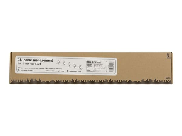 DELTACO 19-3 - Kabelstyringspanel - 1U - 19"