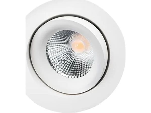 Downlight Junistar Lux Isosafe 7W 3000K, hvid