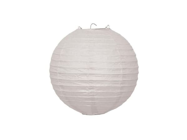 Hvid rispapirlampeskærm, 25 cm