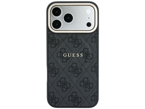 Guess Embossed 4G Classic MagSafe Case for iPhone 17 Pro Max / 18 Pro Max - Black