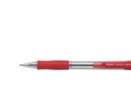 Kulpenna, Pilot Super Grip, påfyllningsbar, 0,7 mm, fin, röd, 12-pack