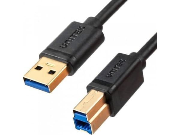 Unitek - USB-kaapeli - USB Type A (han) til USB Type B (han) - USB 3.0 - 2 m - lajiteltu