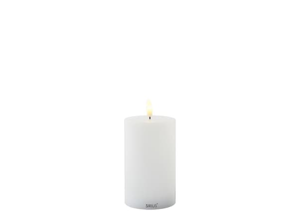 Sirius utelys blokklys hvit - H 12,5 cm