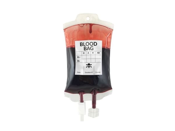 Operation påse med blod