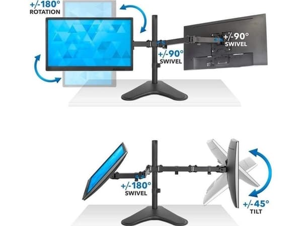 Techly skrivebordsstativ for skjerm 13" - 32" (ICA-LCD 2524)