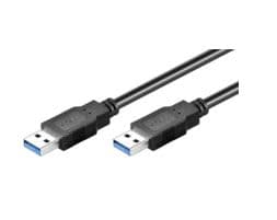 MicroConnect - USB-kabel - USB typ A (hane) till USB typ A (hane) - USB 3.0 - 1 m - svart