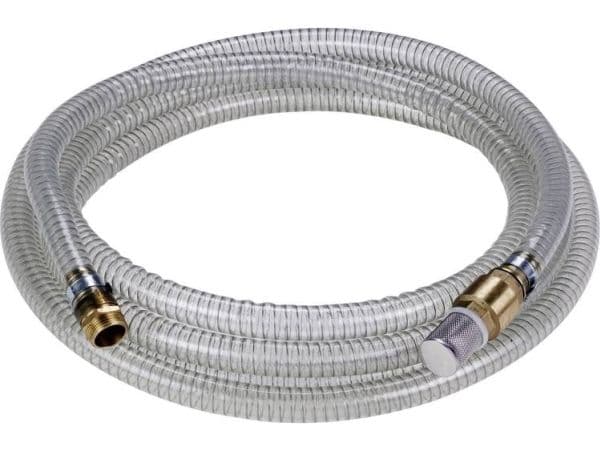 Einhell Einhell sugeslange med messing adapter 1 "x Ø25 mm. 7 meter klar