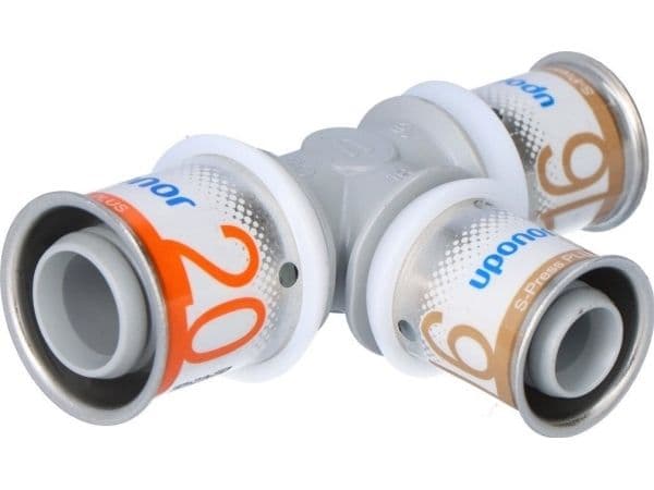 Uponor S-Press Plus reducerande T-stycke PPSU 20-16-16