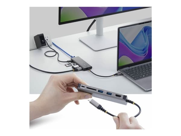 Startech - Dokkingstasjon - for bærbar - USB-C - HDMI - 2.5GbE, 1GbE - 140 watt