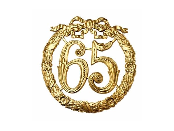 Guld krans, 65 år