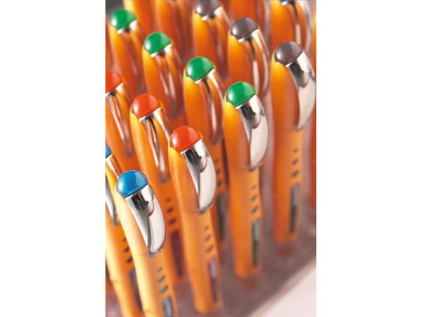 STABILO worker+ medium, Stiftpenna, Orange, Röd, Röd, 0,5 mm, Medium, Ambidextrous