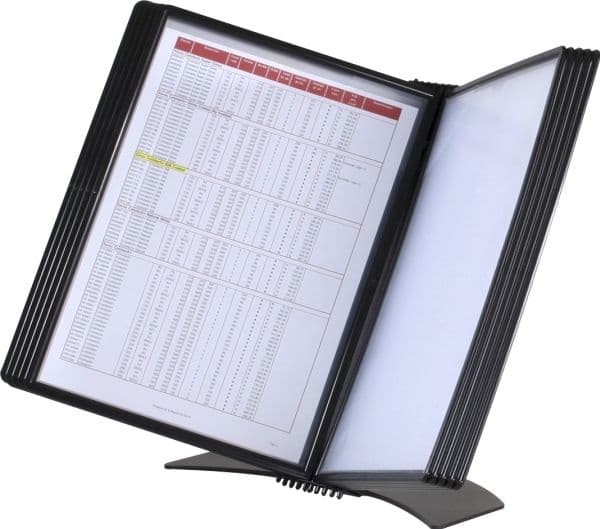 Registersystem, BNT A4 Easymount t/20 lommer bord, sort
