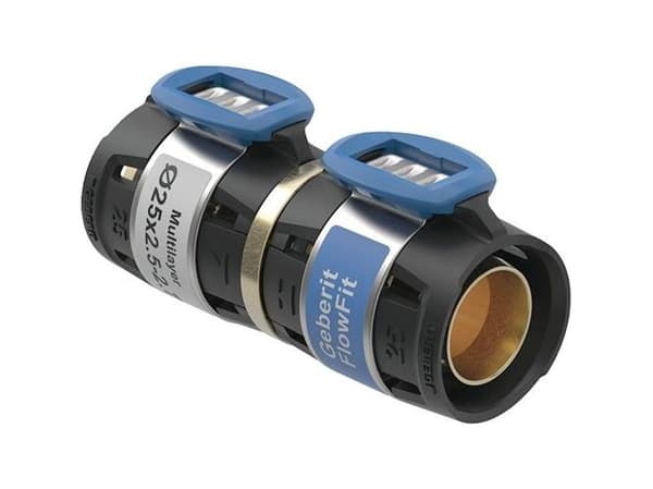 Overgang Flowfit ø25x3mm sort