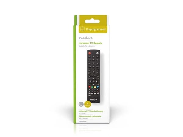 Nedis TVRC2340BK, TV, IR Kabelfri, Trykknapper, Sort