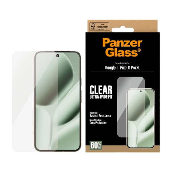 PanzerGlass Screen Protector Google Pixel 11 Pro XL | Ultra-Wide Fit